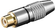 OEM Cinch Connector (F) for Cable, Black Strip, Gilded - Connector