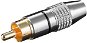 Connector OEM Cinch Connector (M) for Cable, Black Strip, Gold-plated - Konektor