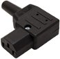 OEM Mains Connector 250V/10A, for cable, angled, female IEC320 C13 (915.173) - Connector