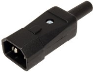 OEM Konektor sieťový 250 V/10 A, na kábel, samec IEC320 C14 (915.171) - Konektor