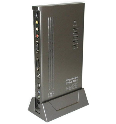 Aver DVB-T STB5, externí DVB-T TV tuner k LCD/CRT monitoru, D-SUB/ AV/ S-Video out, DO - - - Hlavní obrázek