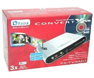 PLEXTOR PX-TV402U ConvertX, USB2.0 externí HW převodník do DivX+MPEG-1/2/4, TV tuner - -