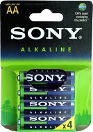Sony LR6 AA 1.5V, 4 Stück - Einwegbatterie
