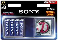 Sony Stamina Plus AA, 8 Stück - Einwegbatterie