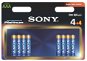 Sony STAMINA PLATINUM, LR3/AAA- 4+4ks - Einwegbatterie