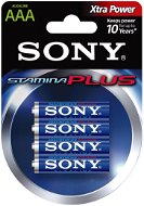 Sony STAMINA PLUS, LR03/AAA 1.5V, 4 Stk - Einwegbatterie