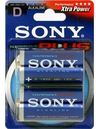 Sony STAMINA PLUS, LR20/D 1.5V, 2 Stück Hauptbild Sony STAMINA PLUS, LR20/D 1.5V, 2 Stück - Einwegbatterie - Hauptbild