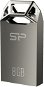 Silicon Power Jewel J50 Metallic Grey 8 GB - USB kľúč