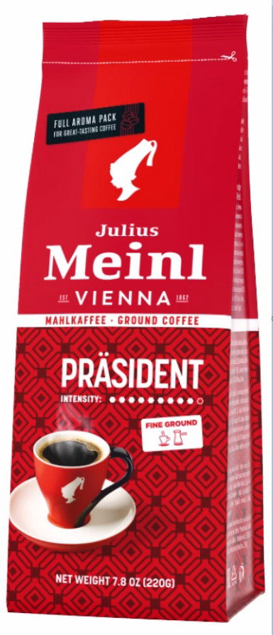 Julius Meinl Präsident Fine Ground, őrölt, 250 g