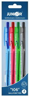Junior paper 106, 0.7 mm - set of 4 - Ballpoint Pen