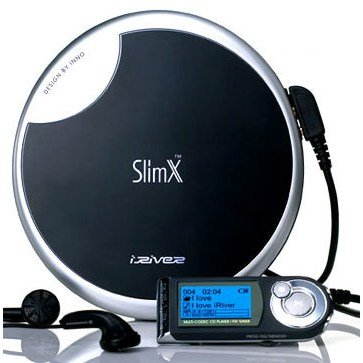 iRIVER iMP-550 SlimX černý (black), MP3/ WMA/ ASF/ CD přehrávač, ultraplochý, FM Tuner, DO - MP3 Player - Main image