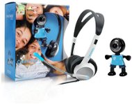 Webcamera Canyon + headphones with microphone, orange-silver, (Chat pack 9), senzor 2Mpix, USB2.0 - Webcam