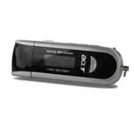 Acer MP-110 černý (black), 2GB, MP3/ WMA přehrávač, FM Tuner, dig. záznamník, USB, 1xAAA - MP3 přehrávač