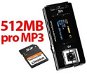Sada SHIRO SX černý (black), 256 MB + 256 SD karta KINGSTON - celkem 512 MB pro MP3! - -