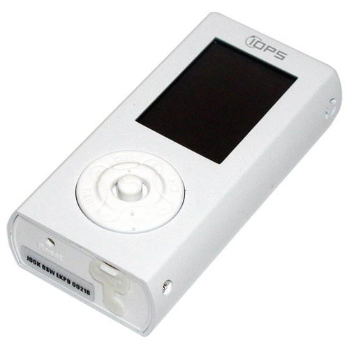IOPS Z5 bílý (snow white) 512MB, MP3/ WMA/ WAV/ OGG/ JPG/ MPEG4 přehrávač, FM Tuner, dig. záznamník, - MP4 Player - Main image