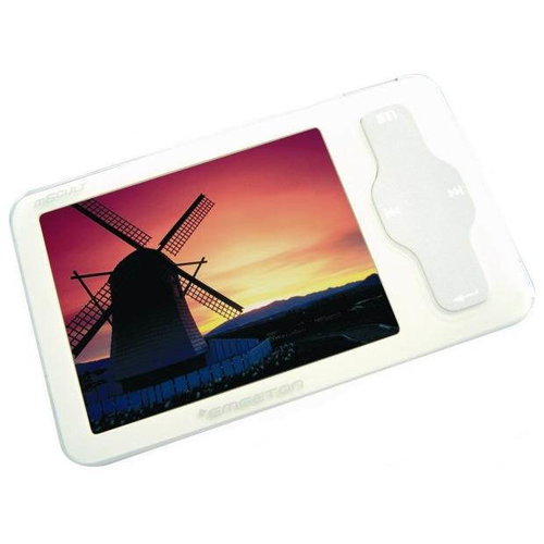 Emgeton M6Cult Slim 4GB bílý (white), MP3/ WMA/ OGG/ FLAC/ AVI přehr., 2.4" LCD, FM, dig. zázn., OTG - MP4 Player - Main image