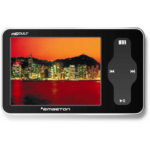 Emgeton M6Cult Slim 8GB černý (black), MP3/ WMA/ OGG/ FLAC/ AVI přehr., 2.4" LCD, FM, dig. zázn., OT - MP4 Player - Main image