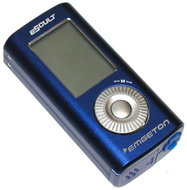 Emgeton E5Cult modrý (blue), 1GB, MP3/ WMA/ WAV přehrávač, dig. zázn., hodiny, budík, CZ menu, FM Tu - MP3 Player