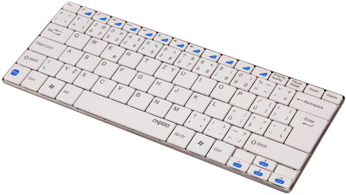 Rapoo E6100 Ultra-slim white CZ - Keyboard - Main image