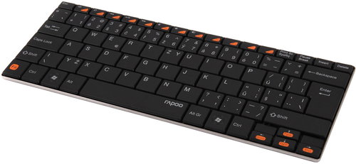 Rapoo E6100 Ultra-slim black CZ - Keyboard - Main image