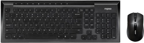 Rapoo 8200 black CZ - Keyboard and Mouse Set - Main image