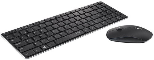Rapoo 9300 black - Keyboard and Mouse Set - Main image