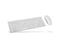 Rapoo 9300M Sada CZ/SK, biela - Set klávesnice a myši