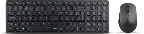 Rapoo 9700M Set, Grey - CZ/SK - Keyboard and Mouse Set - Main image