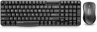 Rapoo X1800S Wireless Keyboard and mouse set, black - HU - Set klávesnice a myši