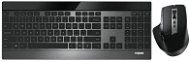 Rapoo 9900M Wireless Keyboard and laser mouse set, black - HU - Keyboard and Mouse Set
