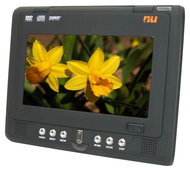New Universe CineTrek WDP700, 7" LCD, přenosný DVD, DivX, MPEG4, MP3, CD, JPEG přehrávač černo-stříb - DVD Player