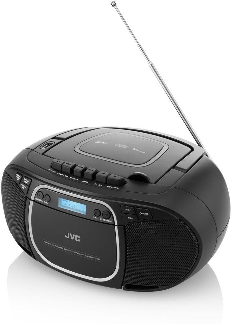 Jvc wireless dab hot sale boombox with cassette