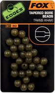 FOX Edges Tapered Bore Beads 4mm Trans Khaki 30pcs - Beads