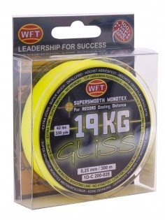 WFT - line GLISS 19KG 0,25mm 300m Yellow - Line