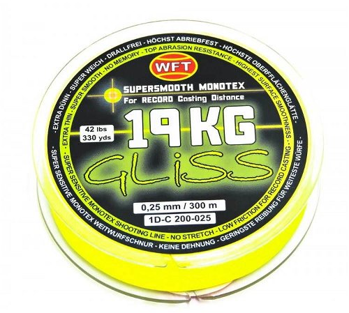 WFT - line GLISS 19KG 0,25mm 300m Yellow - Line