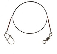 Cormoran 1×7 Wire Leader Swivel and Snap Hook 12 kg 70 cm 2 ks - Lanko