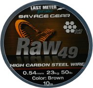 Savage Gear Raw49 0.54mm 23kg 50lb 10m Uncoated Brown - Cable