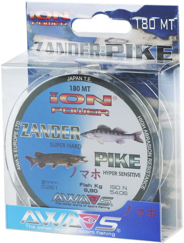 AWA-S - Ion Power Zander Pike 0.261mm 8.9kg 180m - Fishing Line - Main image