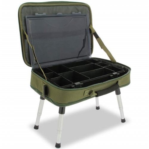 NGT Box Case Tackle Bag with Bivvy Table - Table