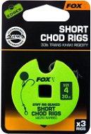 FOX Short Chod Rigs Barbed méret: 4 30 lb 3 db - Horogelőke