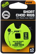 FOX Short Chod Rigs Barbed méret: 5 30 lb 3 db - Horogelőke