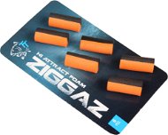 Nash Ziggaz Hi-Attract Foams, Black/Orange, 6pcs - Pop-up foam