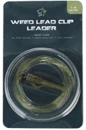 Nash Lead Clip Leader - Uni Ring Swivel, Weed Lead Clip & Tail Rubber, 1.5m - Assembly Kit