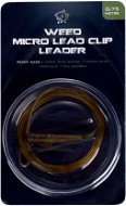 Nash Lead Clip Leader - Micro Ring Swivel, Micro Weed Lead Clip & Tail Rubber 0.75m - Assembly Kit