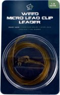 Nash Lead Clip Leader - Micro Ring Swivel, Micro Weed Lead Clip & Tail Rubber, 1.5m - Assembly Kit