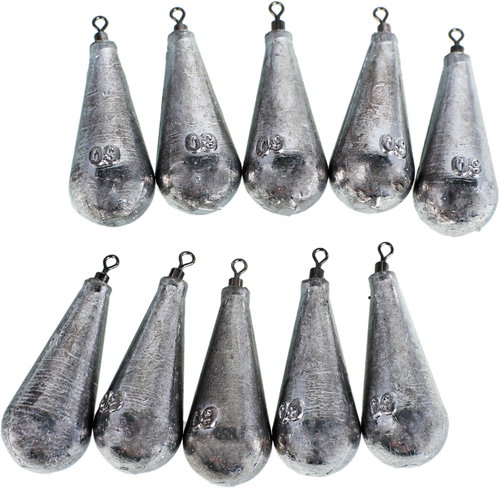 Suretti Pear Bomb with Swivel, 60g, 10pcs - Lead - Main image