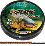 Katran Leadcore Piton, 45lb, 20.5kg, 10m, Camo/Brown/Black - Leadcore Leader