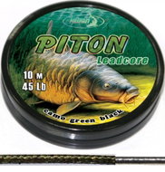 Katran Leadcore Piton, 45lb, 20.5kg, 10m, Camo/Green/Black - Leadcore Leader