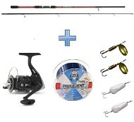 Saenger SensiTec Medium Light Spin Spinning Set, 2.7m, 12-45g + FREE Line & Spinner - Fishing Kit 