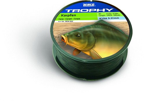 Zebco Trophy Carp 0.25mm 5.0kg 540m Brown - Fishing Line